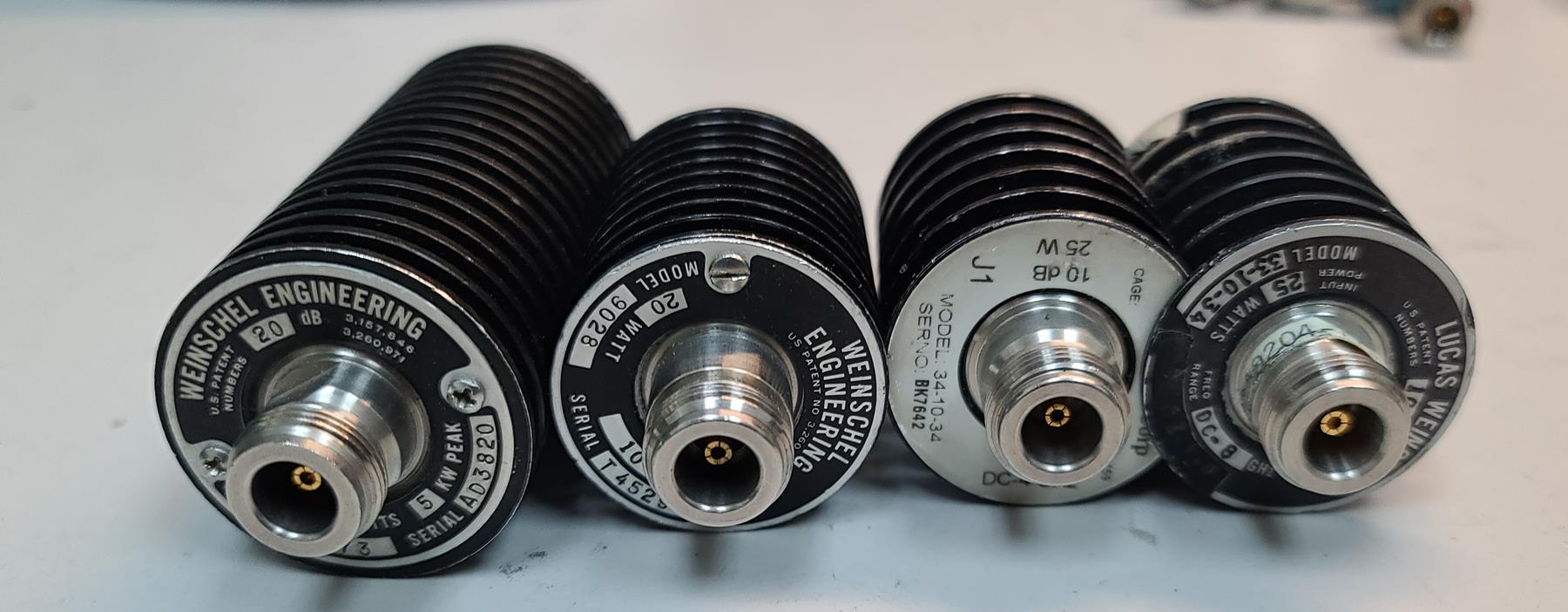 Weinschel batch of power attenuators for sale